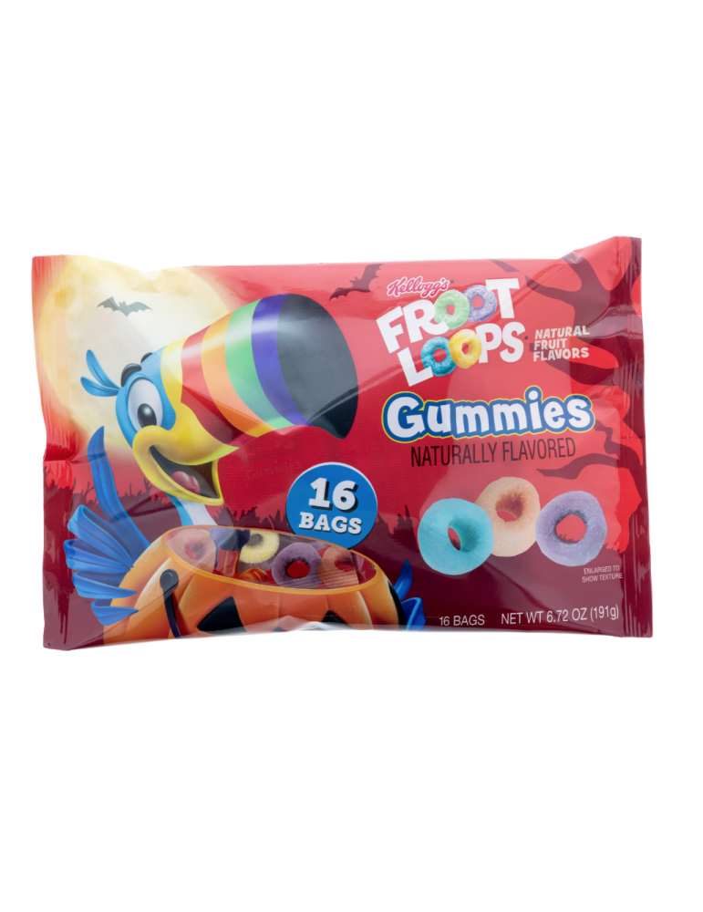 Kellogg's Froot Loops Fruit Flavored Gummies